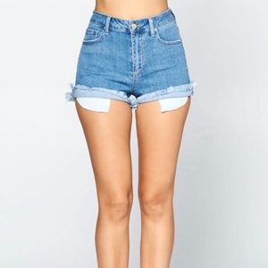 High Waisted Denim shorts